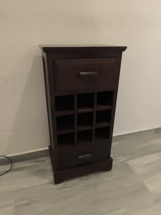 Mueble Botellero Marrón Madera