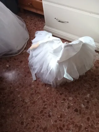 Traje Fallera Niña Naranja y Verde,todo 140€