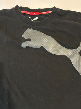Camiseta Puma Negra Manga Larga XL