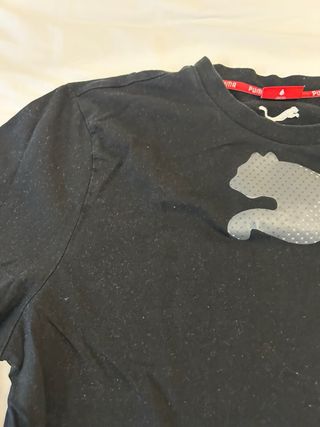 Camiseta Puma Negra Manga Larga XL