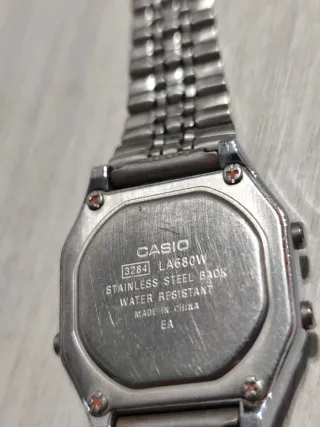 Orologio Casio Argento e Bianco