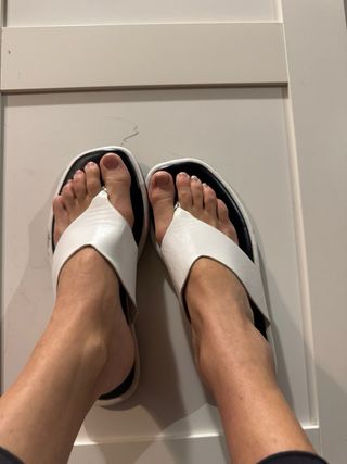 Chancletas Asos Blancas