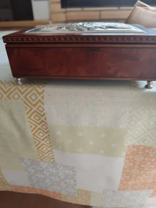 Joyero Madera y Plata