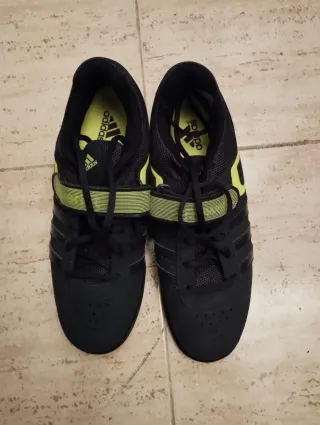 Zapatillas Halterofilia Adidas Hombre Negras/Verde