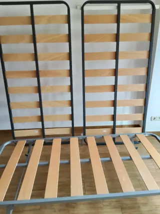 Somier metálico y de madera