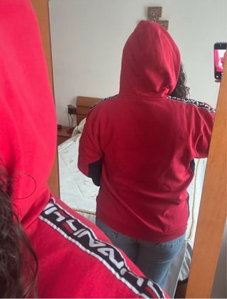 Sudadera Fila Roja y Negra