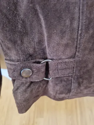 Cazadora caballero piel marrón