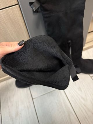 Stivali neri caldi over-the-knee tg 35