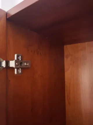 Vitrinas madera cerezo y cristal