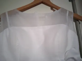 Vestido corto novia blanco talla 36/38