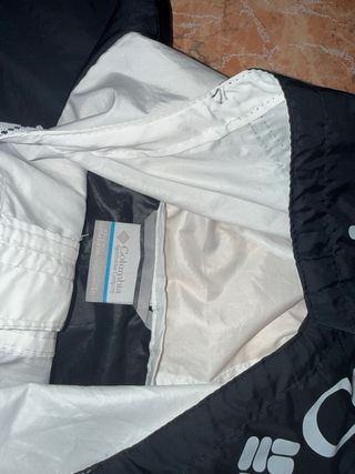 Chaqueta Columbia Blanca y Negra Talla S