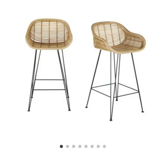 Taburete alto de ratán – estilo natural y moderno