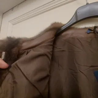 Giacca ecofur finto visone con stelle