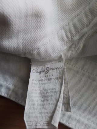 Falda vaquera Pepe Jeans blanca Talla S