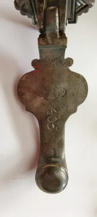 Aldaba/Llamador de puerta inglés marcado Kenrick