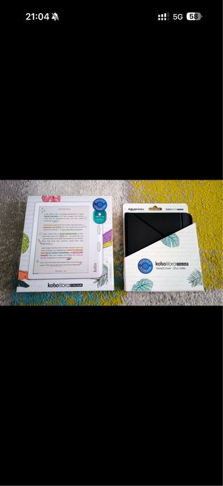 Kobo Libra 2 + Custodia Originale Nera