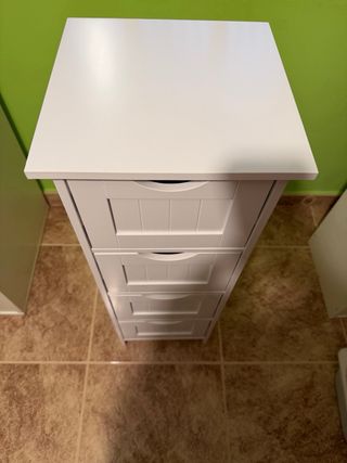 Cajonera 4 cajones madera blanca