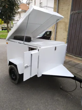 Remolque de caza de 1,20 x 1 metro