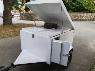 Remolque de caza de 1,20 x 1 metro