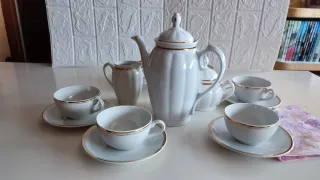 Juego Café Vintage Santa Clara Porcelana