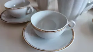 Juego Café Vintage Santa Clara Porcelana