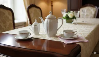 Juego Café Vintage Santa Clara Porcelana