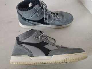 Scarpe uomo Diadora alte n.46 grigie