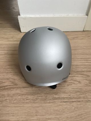 Casco Patinaje Oxelo Plateado