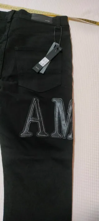 Pantalón Amiri Negro Talla 40 Nuevo con Etiqueta