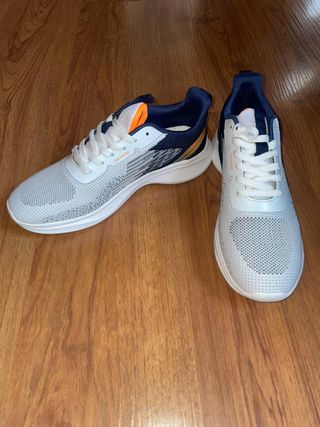 Zapatillas running Nashop azul y blanco