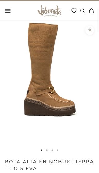 Botas cuña Vidorreta Marrones