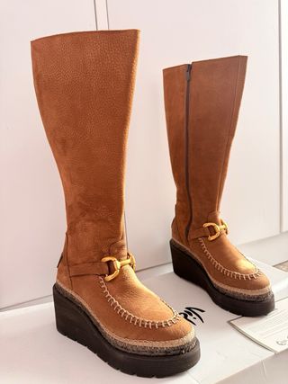 Botas cuña Vidorreta Marrones