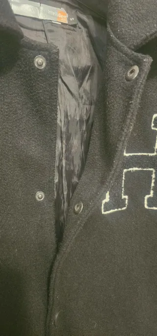 Giacca College Nera con H Bianca