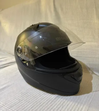 Casco de moto integral negro