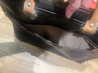 Bolso El Potro portadocumentos marron y beige asas