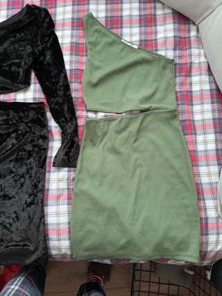 Vestido Negro y Verde