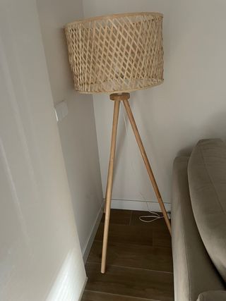 Lámpara de pie Maison du Monde bambú