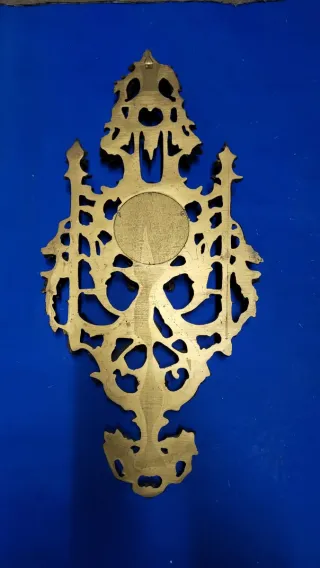 Orologio da parete dorato anni '60