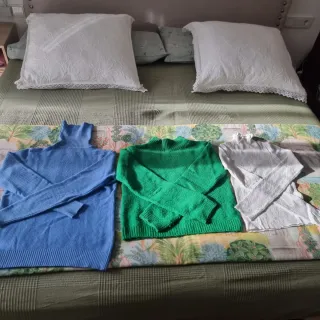 Lote 3 Jerséis Cuello Alto Mujer