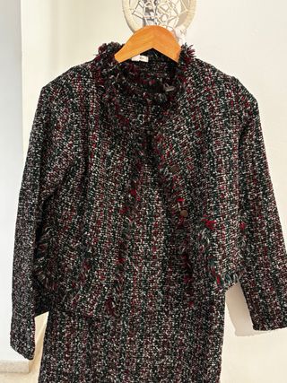 Vestido con Chaqueta Springfield Tweed