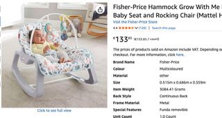 Hamaca Bebé Fisher-Price con Vibración