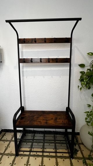 Zapatero Perchero Banco 3 en 1