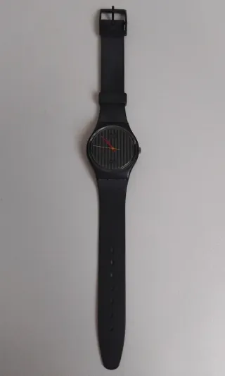 Swatch "Pinstripe" GA102 del 1985 cinturino 7 fori