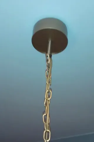 Lámpara de techo jaula dorada vintage