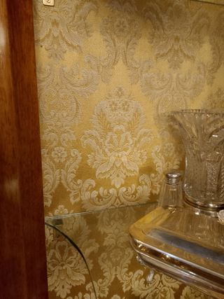 Vitrina Esquinera Francesa Marquetería