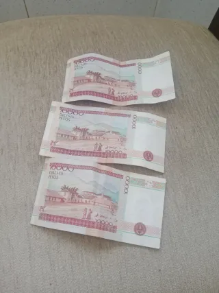 3 Billetes 10000 Pesos Banco de la República