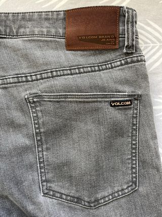 Volcom Pantalones Vaqueros Talla 33 Gris
