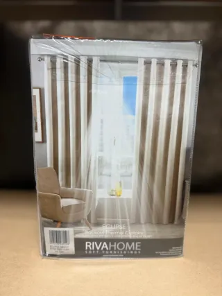 Cortinas Marfil Ojal 168x137cm (Par) NUEVAS