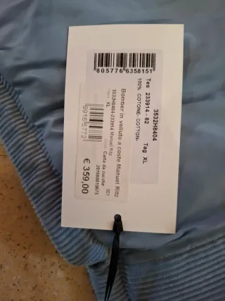 Giubbino Manuel Ritz blu  Citystoreshop.it