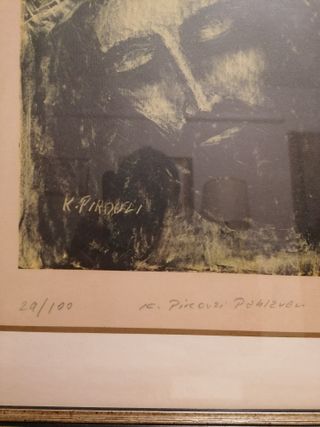 Cristo Incisione su Carta K. Pirouzi Phalavan